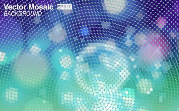 Abstract Sea Green Mosaic Vector Background web vector unique stylish sea green quality original mosaic illustrator high quality green graphic fresh free download free download dotted dots design creative circle blue background abstract   