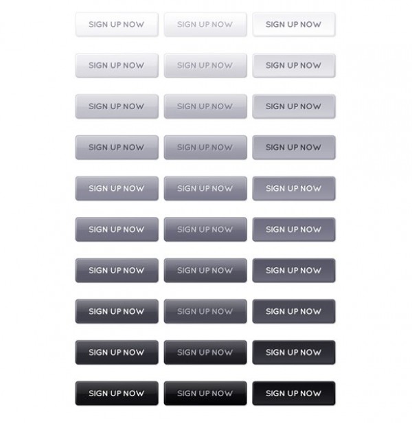 Light to Dark Web UI Buttons Pack PSD web unique ui elements ui stylish set quality psd pack original new modern light interface hover hi-res HD grey fresh free download free elements download detailed design dark css sprites creative clean buttons black active   