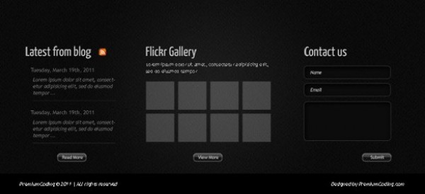 Dark Nuevaq Webpage Footer Template PSD webpage web unique ui elements ui template stylish quality psd original nuevaq new modern interface hi-res HD fresh free download free footer elements download detailed design dark creative clean black   