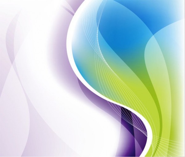 Green to Purple Waves Abstract Vector Background web waves vector unique stylish quality purple original lines illustrator high quality green graphic fresh free download free eps download design creative blue background abstract   