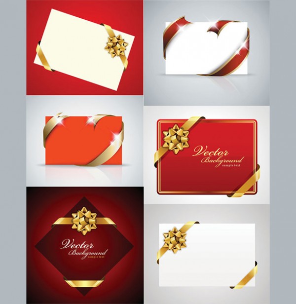 Ribbons & Bows Vector Holiday Cards web vectors vector graphic vector unique ultimate ui elements special card ribbons quality psd png photoshop pack original new modern jpg illustrator illustration ico icns holidays high quality hi-def HD fresh free vectors free download free elements download design decorated card decorated creative card bows ai   