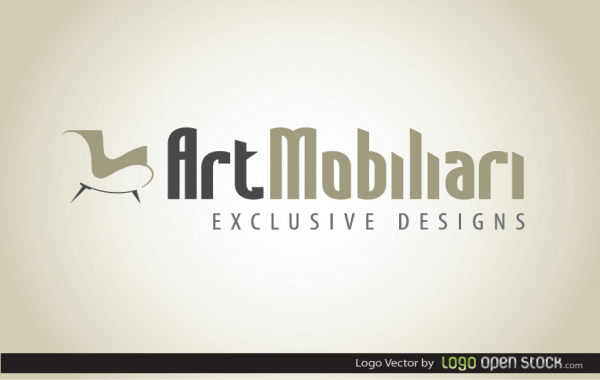 Exclusive Furniture Vector Logo quality logo furniture font fine exclusive   
