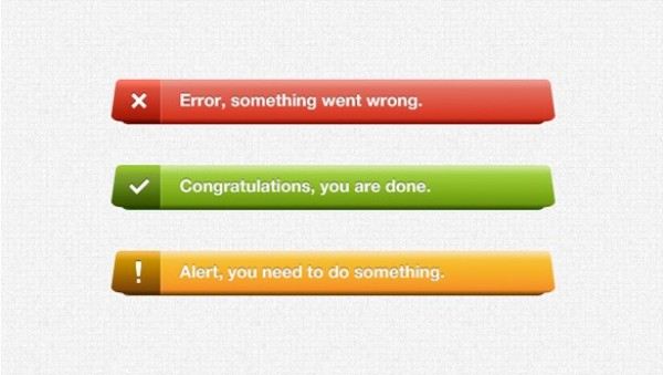 3 Unique Website Notification Bars Set PSD yellow web unique ui elements ui stylish set red quality psd original notification new modern interface hi-res HD green fresh free download free elements download detailed design creative clean bar alerts   