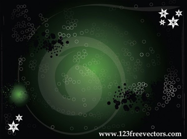 Green Night Orb Abstract Vector Background web vector unique stylish sphere. swirl quality original night new modern illustrator high quality green graphic glow fresh free download free download design creative circles black background abstract   