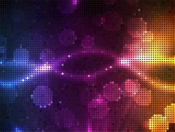 Glowing Colors Halftone Dots Vector Background yellow web vector unique stylish quality purple pink original orange lights illustrator high quality halftone grid graphic glowing fresh free download free eps download dotted dots design creative colors blue background abstract   