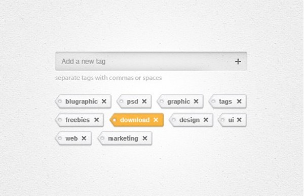 Light UI Tags Add/Remove Widget PSD widget web unique ui elements ui tags tag adder stylish quality psd original new modern light interface input field hi-res HD fresh free download free elements download detailed design creative clean add/remove tags   