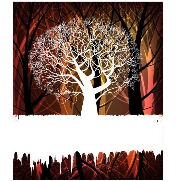 Tree Silhouette Forest Vector Background web vector unique tree silhouette tree stylish quality original illustrator high quality graphic glowing fresh free download free forest download design creative background abstract   