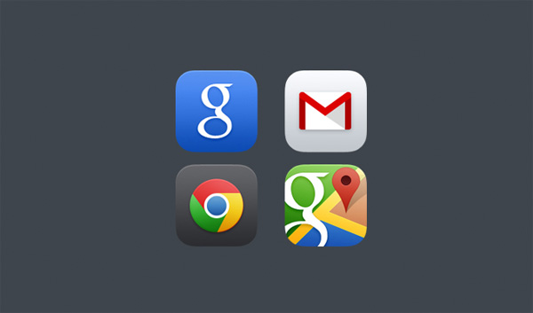 4 Awesome Google iOS 7 App Icons Set web unique ui elements ui stylish search rounded quality psd original new modern iOS 7 Google icons iOS 7 iOS 7 Google app icons interface icons hi-res HD Google Maps icon Google maps google gmail icon fresh free download free elements download detailed design creative clean chrome icon   