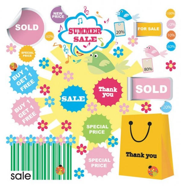 5 Sets of Vector eCommerce Sales Stickers web vector unique ui elements stylish stickers set sales stickers sale quality pack original new interface illustrator high quality hi-res HD graphic fresh free download free elements ecommerce download discount detailed design creative   