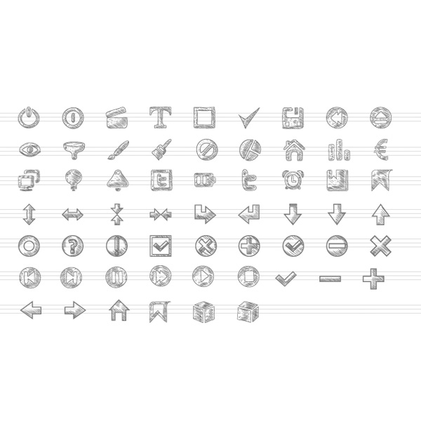 60 Hand Drawn Doodle Web Icons Vector Set web vector doodle icons vector unique ui elements stylish social shapes set quality pencil pack original new interface illustrator icons high quality hi-res HD hand drawn graphic fresh free download free elements drawn drawing download doodle detailed design cubes creative checkboxes buttons arrows ai   