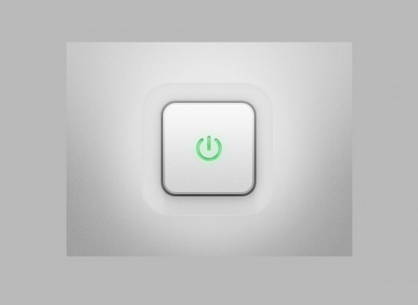 Rounded Corner White Power Button PSD white web unique ui elements ui switch stylish rounded quality psd power button power original on/off new modern interface hi-res HD grey green fresh free download free elements download detailed design creative color clean button blue   