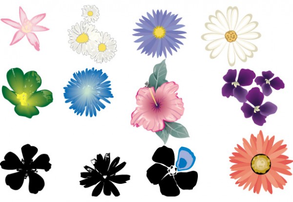 12 Summer Flower Petals Set vectors vector graphic vector unique summer spring quality photoshop petals pack original nature modern illustrator illustration high quality fresh free vectors free download free flower floral download creative ai   