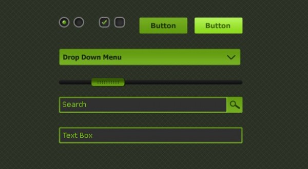 Cool Green Web UI Elements Kit PSD web unique ui kit ui elements ui text field stylish slider set search field quality psd original new modern interface hi-res HD green fresh free download free elements dropdown button download detailed design creative clean check boxes buttons   