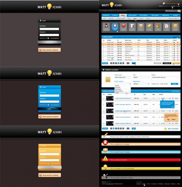 Modern Web Admin Back-end Layout PSD web admin web unique ui elements ui stylish simple quality psd original new modern login layout interface hi-res HD grid fresh free download free form elements download detailed design creative clean box back end admin back end administration   