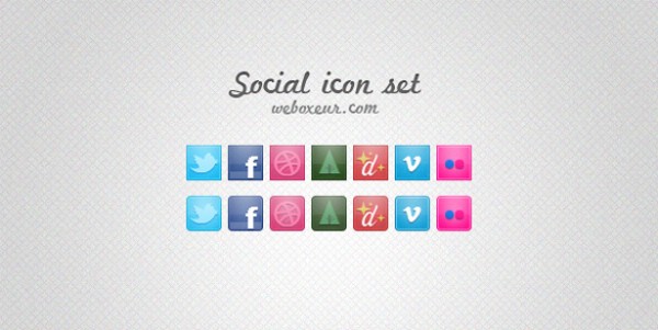 Set of Social Network Icons web vectors vector graphic vector unique ultimate ui elements twitter social quality psd png photoshop pack original new networking network modern media jpg illustrator illustration icons ico icns high quality hi-def HD fresh free vectors free download free facebook elements dribbble download design creative ai   