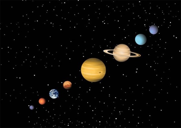 Realistic Outer Space Planets Vector Set web vector unique ui elements stylish solar system saturn quality planets pdf outer space original new interface illustrator high quality hi-res HD graphic fresh free download free eps elements download detailed design creative ai   