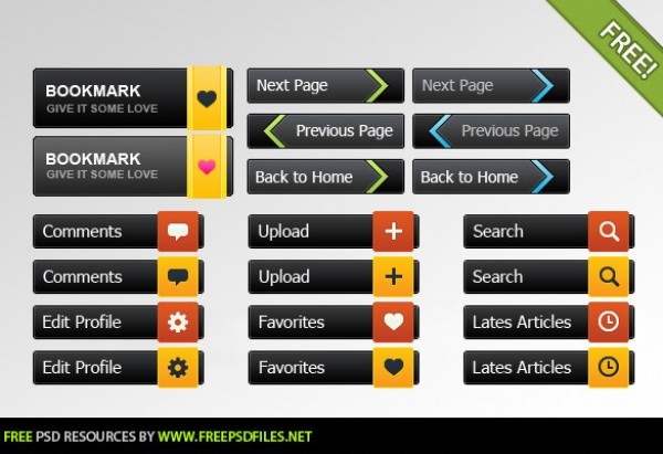 20 Web UI Buttons with Colorful Tabs Set web unique ui elements ui tabs stylish simple set quality pack original next page new modern last page interface hi-res HD fresh free download free elements download detailed design creative comment button clean buttons bookmark button arrows   