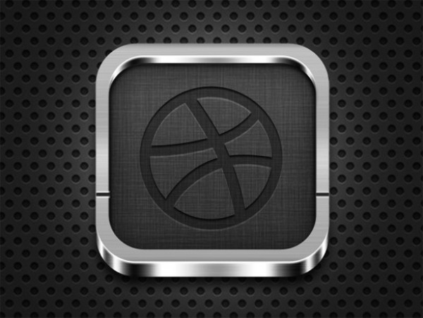 Grey iOS Web Icon with Metal Edge PSD web unique ui elements ui template stylish quality psd original new modern metallic metal ios icon ios interface icon hi-res HD grey fresh free download free elements dribbble download detailed design creative clean   