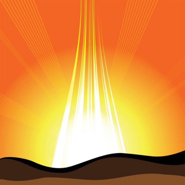 Desert Sunrise Abstract Vector Background web vector unique sunset sunrise sunlight sun stylish sand dunes radial quality original landscape illustrator high quality graphic fresh free download free download design desert creative background abstract   