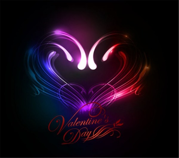 Valentines Color Glow Heart Vector Background web vector valentines heart valentines unique ui elements stylish quality original new neon interface illustrator high quality hi-res heart HD happy valentines graphic glowing fresh free download free elements electric download detailed design creative colors colorful card black abstract   