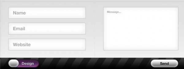 Slick Clean Web Comment Form Interface PSD white web unique ui elements ui stylish send button quality psd original new modern light interface hi-res HD grey fresh free download free elements download detailed design dark footer creative comment form comment clean box   
