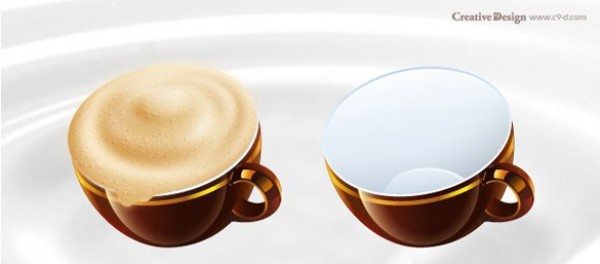 Delicious Cup of Cappuccino Coffee Icon Set web unique ui elements ui stylish quality png original new modern interface icon hi-res HD frothy fresh free download free empty cup elements download detailed design cup of coffee cup icon cup creative coffee clean cappuccino coffee cappuccino   
