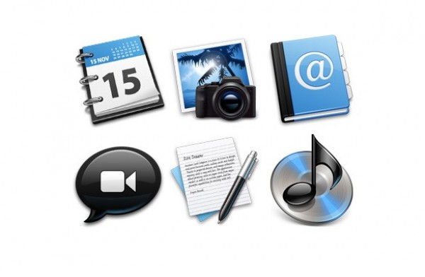 Black & Blue Web App Icons PNG web app icons web unique stylish simple quality png original new modern mac os x icons icons hi-res HD fresh free download free elements download design creative clean blue black   