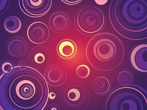 Retro Purple Circles Glow Abstract Vector Background web vector unique stylish retro quality purple original illustrator high quality graphic glowing glow fresh free download free download design creative background ai abstract   