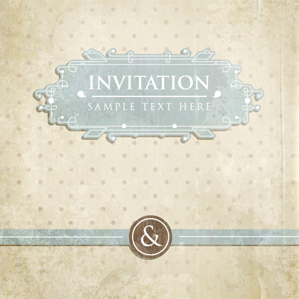 Grunge Dotted Vintage Invitation Label vintage vector labels invitation grunge free download free dotted background   