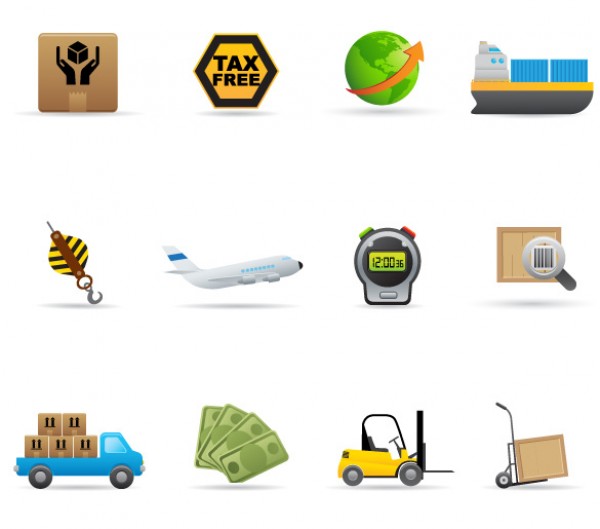 12 Unique Vector Delivery Icons web vectors vector graphic vector unique ultimate truck ship quality plane photoshop pack original new modern illustrator illustration icons high quality fresh free vectors free download free forklift download design delivery deliver creative ai   