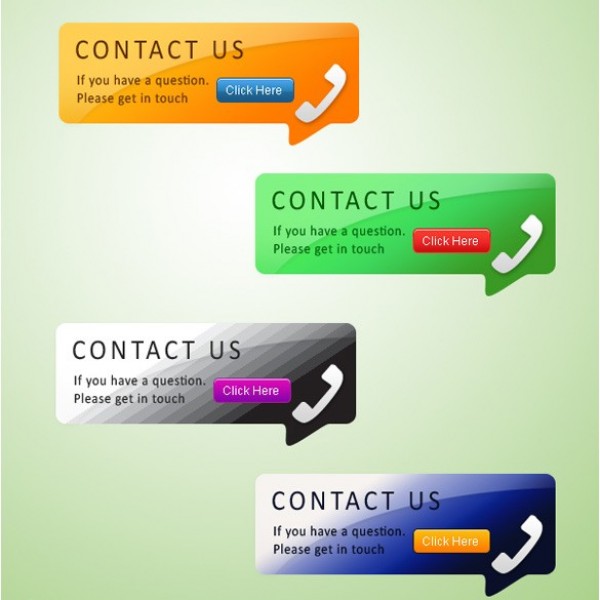4 Tooltip Style Contact Us Box Set PSD web unique ui elements ui tooltip telephone stylish set quality psd original new modern modal interface hi-res HD fresh free download free form elements download detailed design creative contact us clean button box   
