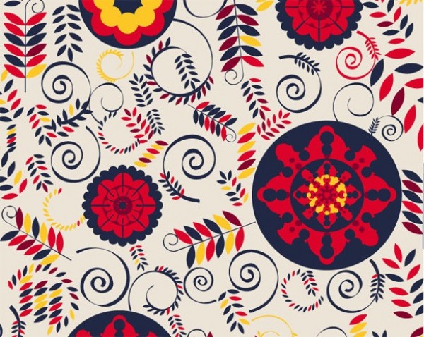 European Floral Abstract Vector Background web vintage vector unique stylish royal blue red quality pattern original leaves illustrator high quality graphic fresh free download free floral European download design creative circles blue art nuveau abstract   
