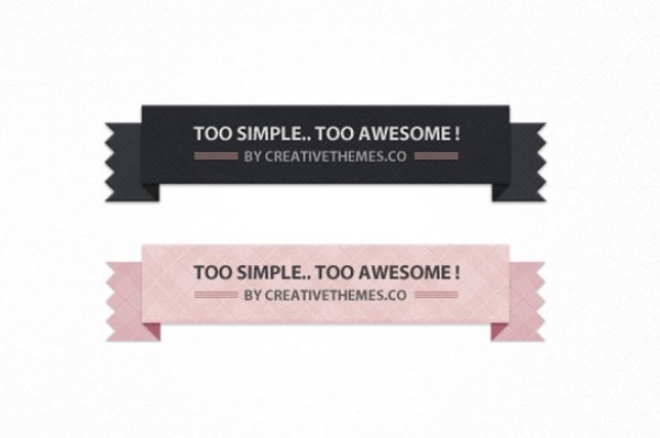 2 Subtle Mini-Squares Patterned Ribbon Banners web unique ui elements ui textured stylish set ribbon banner ribbon quality psd pink patterned original new modern mini-squares interface hi-res HD fresh free download free elements download detailed design creative clean checkered checked black banner   