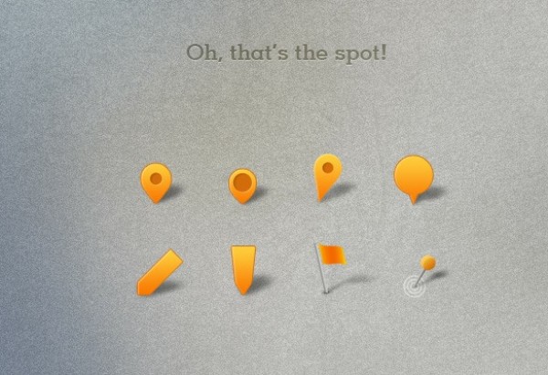 8 Sweet Orange Map Pins/Pointers Set PSD web unique ui elements ui stylish set quality psd pointers original orange new modern markers map pins map interface hi-res HD fresh free download free elements download detailed design creative clean   