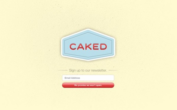Retro Sign-up Landing Page PSD web unique ui elements ui stylish simple signup retro quality original newsletter new modern logo landing page interface hi-res HD fresh free download free email elements download detailed design creative clean button brand   