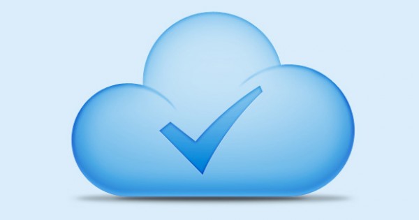 Positive Blue Cloud Icon psd source files positive photoshop resources mark icon free icons cloud blue   