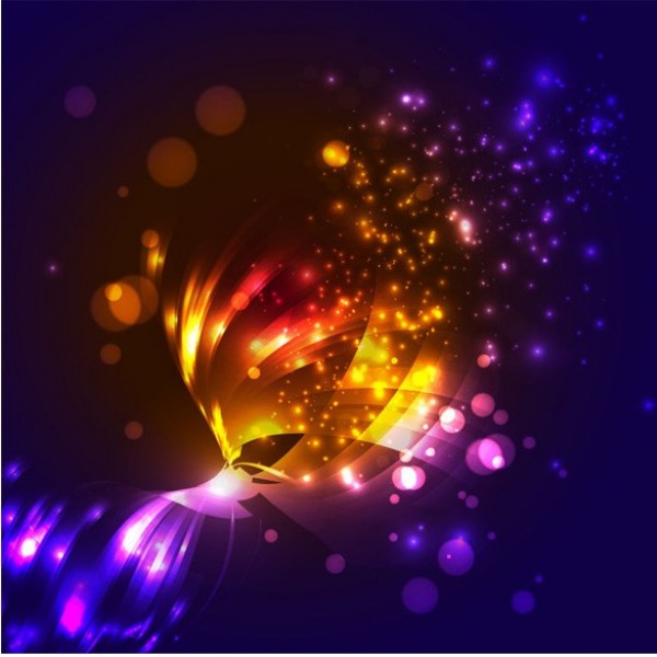 Colorful Night Glow Abstract Vector Background web vector unique stylish space quality original night new lights illustrator high quality graphic glowing fresh free download free eps download design creative colorful bokeh background abstract   