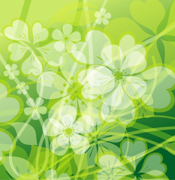 Fresh Green Floral Vector Background web vector unique summer stylish quality original nature leaves illustrator high quality green graphic fresh free download free floral download design creative background   