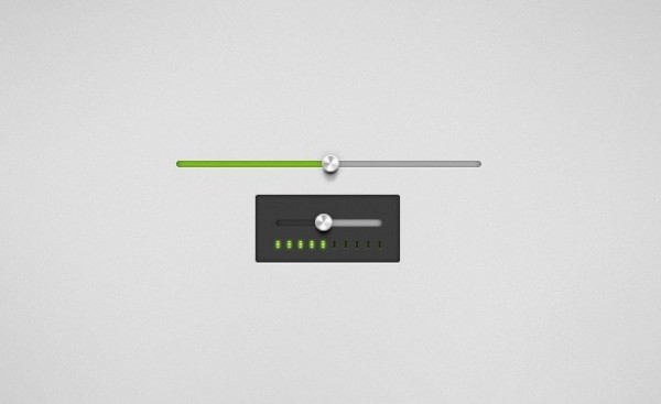 Clean Metal Knob Slider Interface PSD web unique ui elements ui stylish slider quality psd original new modern metal knob light interface hi-res HD fresh free download free elements download detailed design dark creative clean   