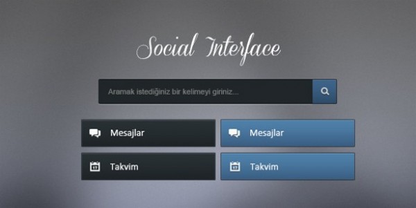 Amazing Social Media UI Elements Set web unique ui elements ui stylish social elements social set search icon search quality psd original new modern interface input field hi-res HD fresh free download free elements download detailed design creative clean chat icon calendar icon buttons blue black   