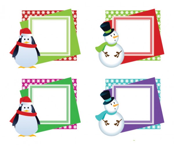 Christmas Photo Frames Vector xmas vectors vector graphic vector unique snowman quality photoshop penguin pack original modern illustrator illustration high quality fresh free vectors free download free frames download creative christmas ai   