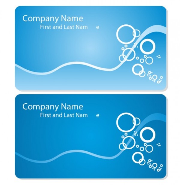 Blue Sea Business Card Templates Vector Set web waves vector unique ui elements templates stylish sea quality original ocean new light interface illustrator high quality hi-res HD graphic fresh free download free elements download detailed design dark creative business card bubbles blue ai   