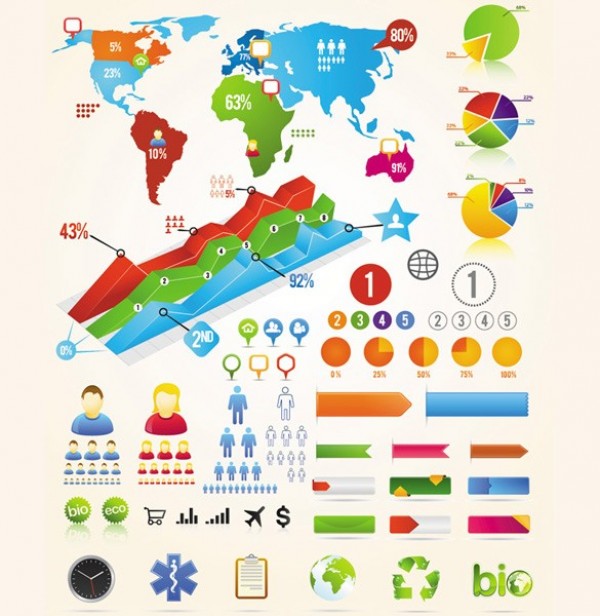 6 Infographic Design Elements Vector Sets web user unique ui elements ui stylish set recycle quality profile pie chart pictograms pack original new modern medical symbol maps labels interface infographic info graphic icons hi-res HD fresh free download free eps elements download detailed design elements design creative clean charts buttons 3d   
