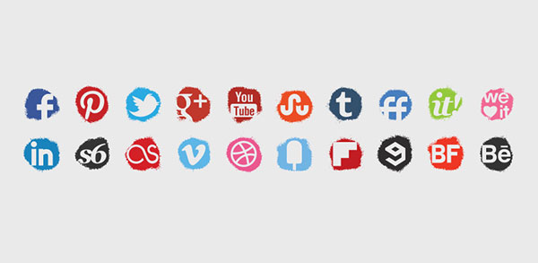 Spray Colour Icons Set web icons spray icons social icons   