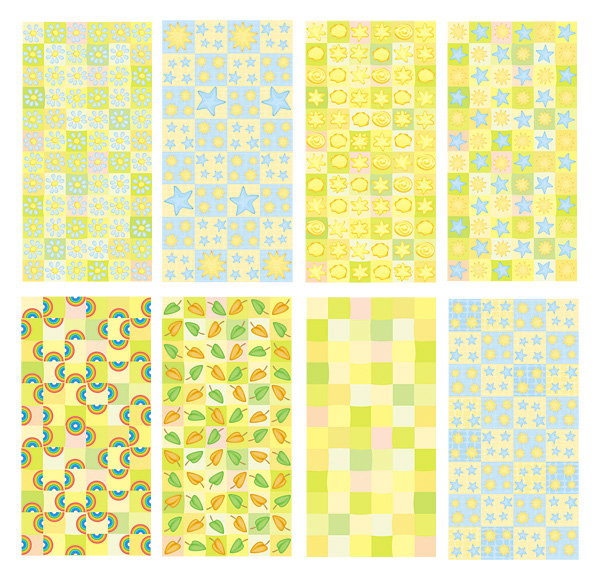 8 Fresh Yellow Print Patterns Vector Set yellow web vector unique ui elements stylish stars spring patterns spring small print pattern set quality original new leaves interface illustrator high quality hi-res HD graphic fresh free download free flowers floral patterns floral eps elements download detailed design creative   