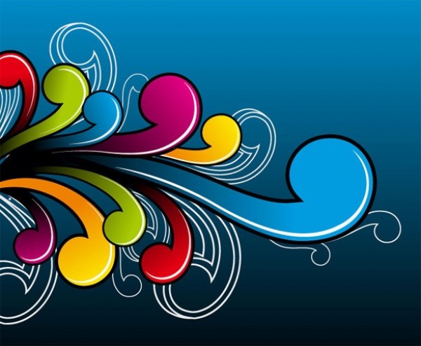 Exciting Balloon Shapes Abstract Vector Background web vector unique stylish shapes quality original illustrator high quality graphic fun fresh free download free eps download design creative colorful blue background abstract   