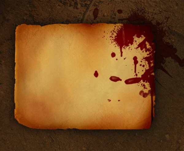 Old Grungy Paper with Red Splatter PSD web unique ui elements ui stylish simple red splatter quality original old paper notes new modern interface hi-res HD fresh free download free elements download detailed design creative clean blood splatter background   