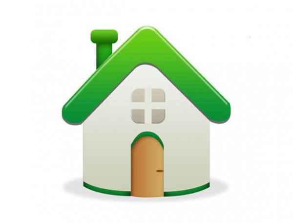 Cute Eco Friendly Home Icon PSD web unique ui elements ui stylish quality psd original new modern interface icon house icon house home icon hi-res HD green house green home green fresh free download free elements eco friendly eco download detailed design creative clean   