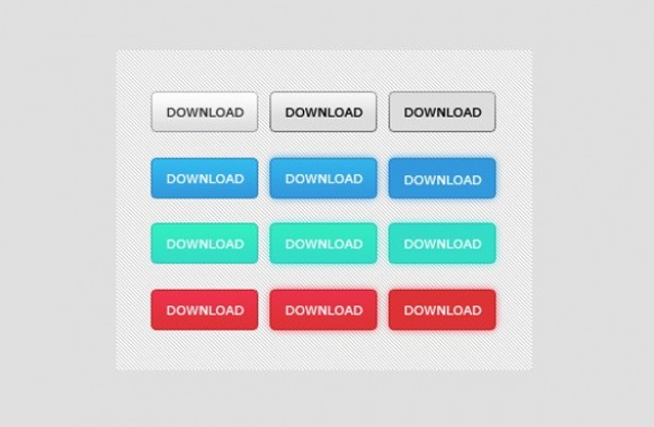 12 Crisp Web UI Download Buttons PSD web unique ui elements ui stylish states set quality psd pressed original new modern interface hover hi-res HD fresh free download free elements download buttons download detailed design creative colors clean buttons active   