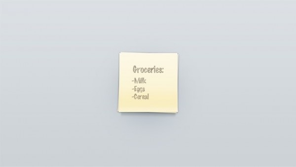 Neat Little Sticky Note UI Element PSD web unique ui elements ui stylish sticky note sticky simple reminder quality paper original note new modern list interface hi-res HD fresh free download free elements download detailed design creative clean   